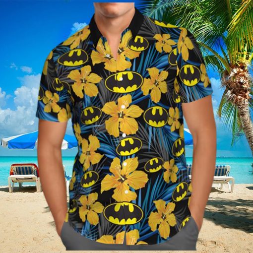 Batman Logo Floral Hawaiian Shirt Summer Shirt