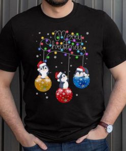 Bauble And Penguin Penguin Lover Christmas Fairy Light Merry Christmas Shirt