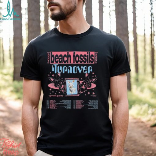 Beach Fossils North American Tour 2023 Merch, Beach Fossils The Bunny Tour With Special Guest Turnover Tickets Shirt, Beach Fossils 2023 Concert Shirt