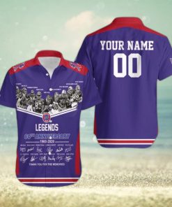 Beach Shirt Buffalo Bills Legends Sign 60Th Anniversary Afc West Champions Snoopy Fan Personalized Hawaiian Shirt