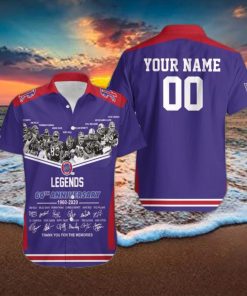 Beach Shirt Buffalo Bills Legends Sign 60Th Anniversary Afc West Champions Snoopy Fan Personalized Hawaiian Shirt