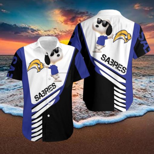 Beach Shirt Buffalo Sabres Snoopy For Fans 3D Hawaiian Shirt