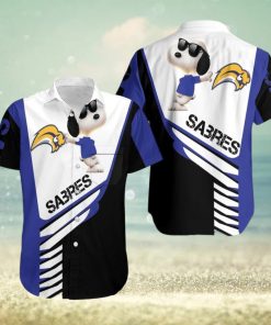 Beach Shirt Buffalo Sabres Snoopy For Fans 3D Hawaiian Shirt