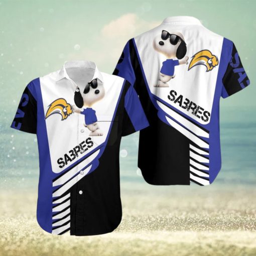 Beach Shirt Buffalo Sabres Snoopy For Fans 3D Hawaiian Shirt