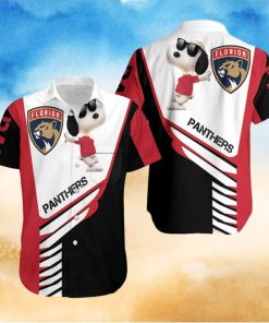 Beach Shirt Florida Panthers Snoopy For Fans 3D Hawaiian Shirt