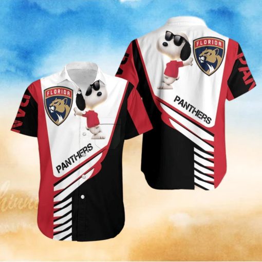 Beach Shirt Florida Panthers Snoopy For Fans 3D Hawaiian Shirt