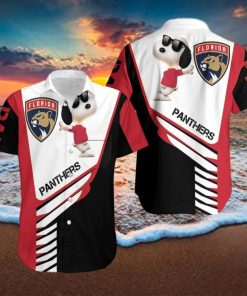 Beach Shirt Florida Panthers Snoopy For Fans 3D Hawaiian Shirt