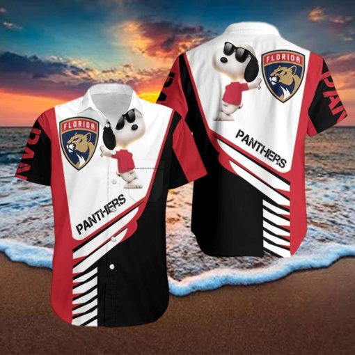 Beach Shirt Florida Panthers Snoopy For Fans 3D Hawaiian Shirt