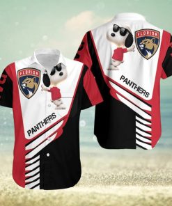 Beach Shirt Florida Panthers Snoopy For Fans 3D Hawaiian Shirt