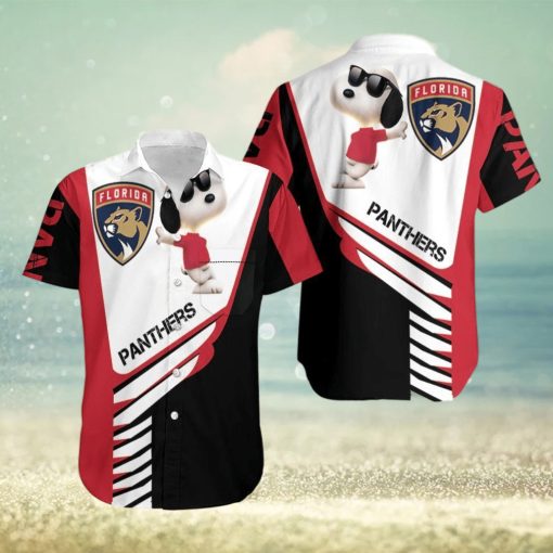 Beach Shirt Florida Panthers Snoopy For Fans 3D Hawaiian Shirt