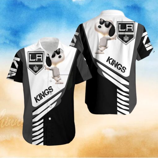 Beach Shirt Los Angeles Kings Snoopy For Fans 3D Hawaiian Shirt