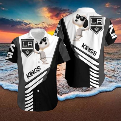 Beach Shirt Los Angeles Kings Snoopy For Fans 3D Hawaiian Shirt