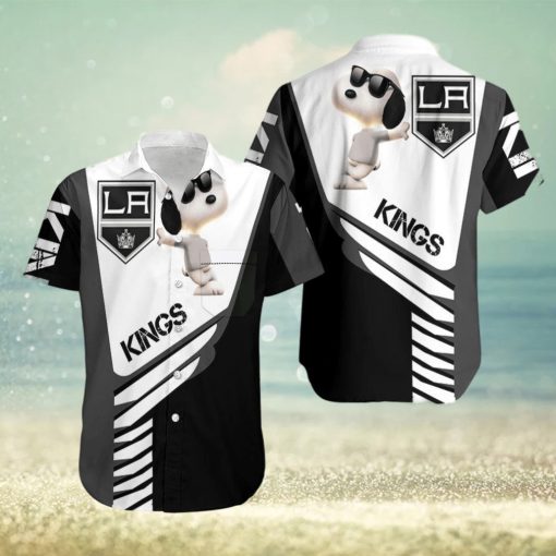 Beach Shirt Los Angeles Kings Snoopy For Fans 3D Hawaiian Shirt