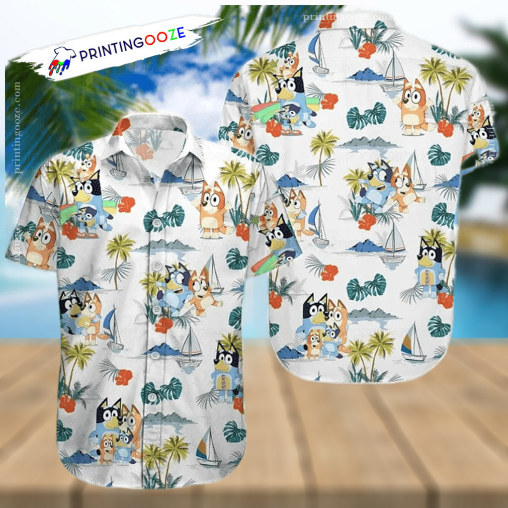 Funny Bluey Family Hawaiian Shirt - Bring Your Ideas, Thoughts And