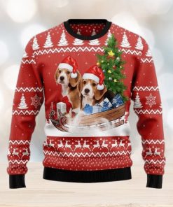 Beagle Dashing Ugly Christmas Sweater For Men & Women Adult, Christmas gift for Dog lover