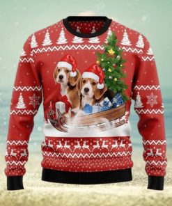 Beagle Dashing Ugly Christmas Sweater For Men & Women Adult, Christmas gift for Dog lover