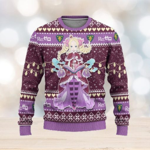 Beatrice Anime Custom Re Zero Xmas Ugly Christmas Sweater Gift For Men Women