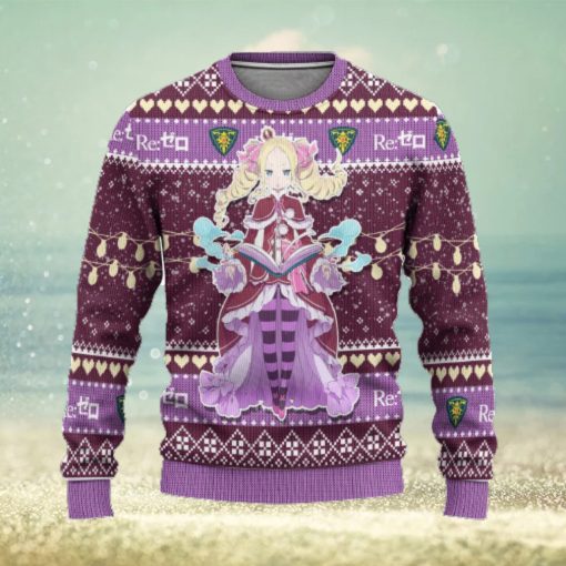 Beatrice Anime Custom Re Zero Xmas Ugly Christmas Sweater Gift For Men Women