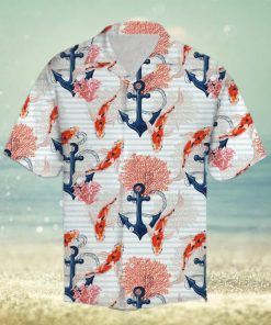 Beautiful Koi Fish And Anchor Hawaiian Shirt