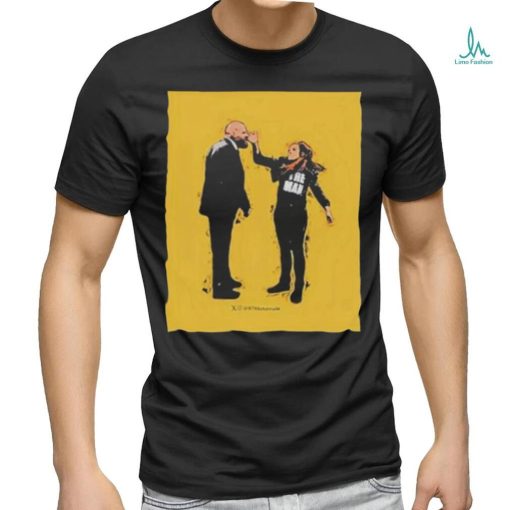 Becky Lynch Slaps Triple H On Smackdown Shirt