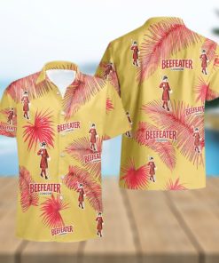 Beefeater Gin Palm Leaves Tropical Hawaiian Shirt And Shorts Unique Summer Gift