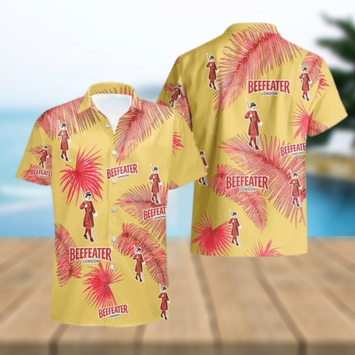 Beefeater Gin Palm Leaves Tropical Hawaiian Shirt And Shorts Unique Summer Gift