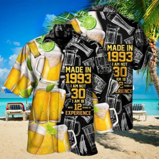 Beer Drinking Beer So Cool Made In 1993 Hawaiian Shirt