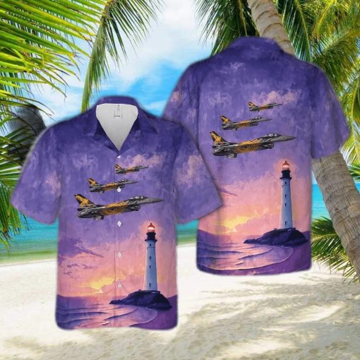 Belgian Air Component Fa 136  F 16am  X tiger  31 Tiger Squadron Hawaiian Shirt