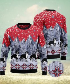 Bernese Mountain Dog Snow Ugly Christmas Sweater Gift Men Women