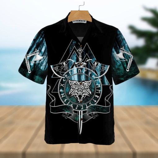 Better To Be A Wolf Of Odin Than A Lamb Of God Hawaiian Shirt  Cool Fenrir Wolf Viking Shirt