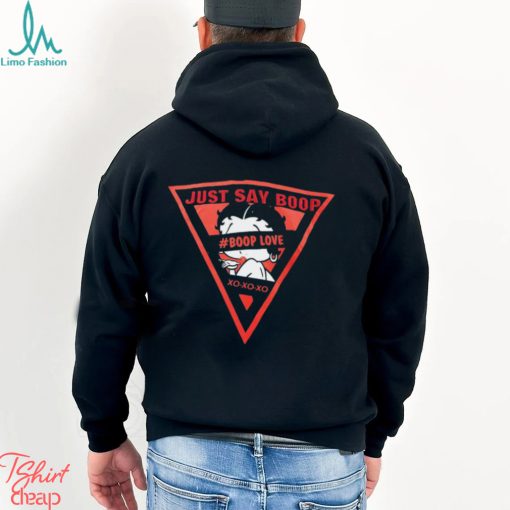 Betty Boop Hoodie Just Say Sweatshirt Love Sweater Unisex