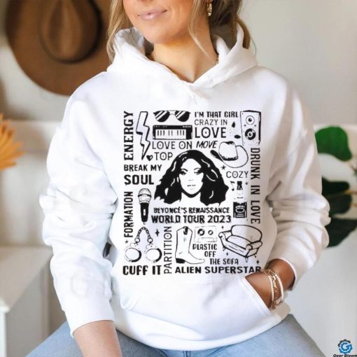 Beyonce Renaissance Tour 2023 T Shirt Two Sides Shirt Merch Sweatshirt