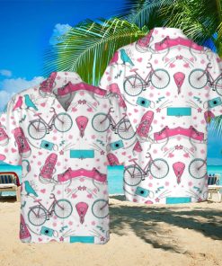 Bicycle Funny Pink Hawaii Beach Shirt