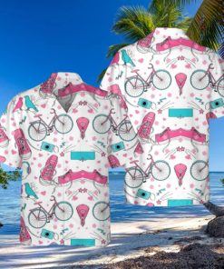 Bicycle Funny Pink Hawaii Beach Shirt