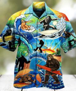 Bigfoot Cool Surfing Limited Hawaiian Shirt Haws