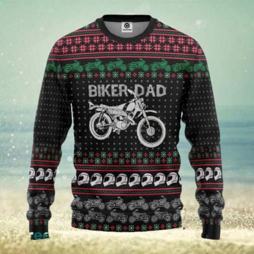 Biker Dad Braaap Ugly Christmas Sweater Gift For Men Women