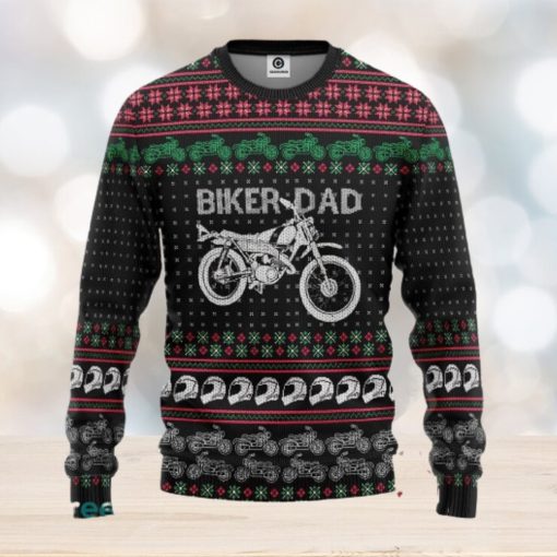 Biker Dad Braaap Ugly Christmas Sweater Gift For Men Women