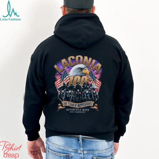 Biker Life Usa Clothing 2023 Laconia Motorcycle Week America Strong Shirt