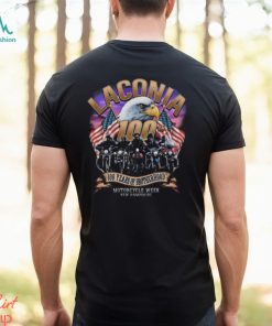 Biker Life Usa Clothing 2023 Laconia Motorcycle Week America Strong Shirt