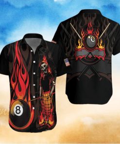 Billiard Mr Bones 8 Ball Hawaiian Shirts