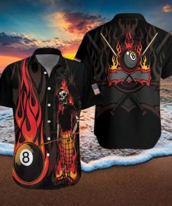 Billiard Mr Bones 8 Ball Hawaiian Shirts