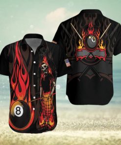 Billiard Mr Bones 8 Ball Hawaiian Shirts