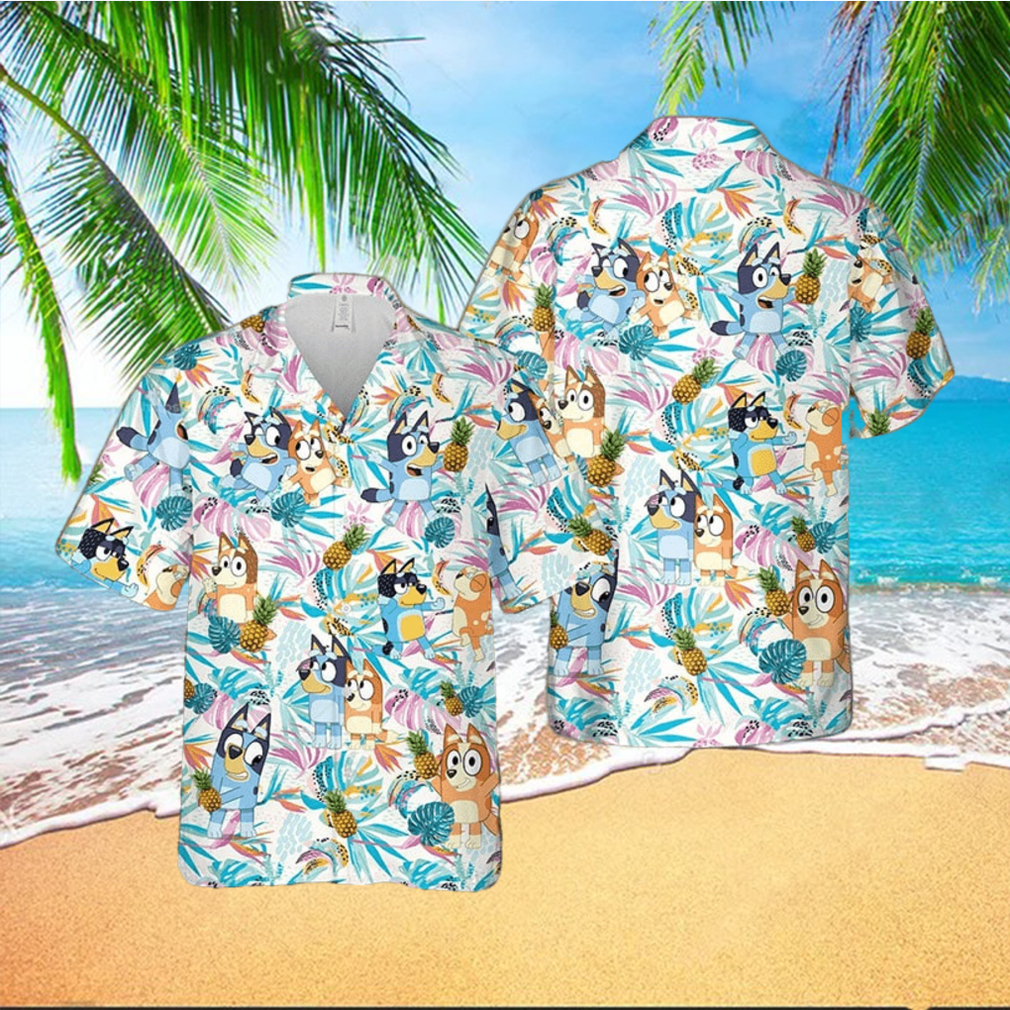 Bingo And Bluey Aloha Shirt Bingo And Bluey Aloha Shirt