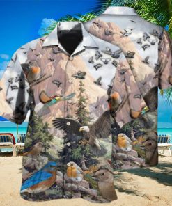 Birds On Mountain Hawaiian Shirt