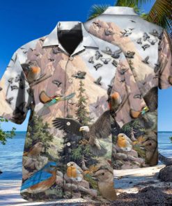 Birds On Mountain Hawaiian Shirt