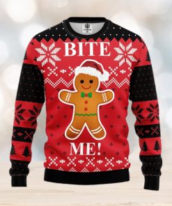 Bite Me Cookie Ugly Christmas Sweater For Men Women