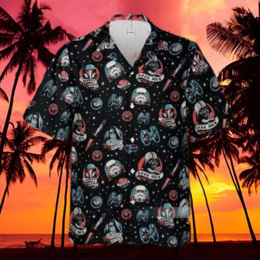 Black Aloha Dark Side Troopers Star Wars Hawaiian Shirt