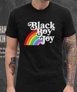 Black Boy Joy Rainbow shirt