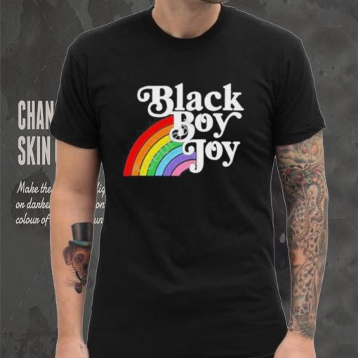 Black Boy Joy Rainbow shirt
