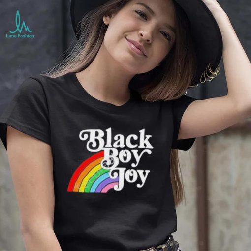 Black Boy Joy Rainbow shirt
